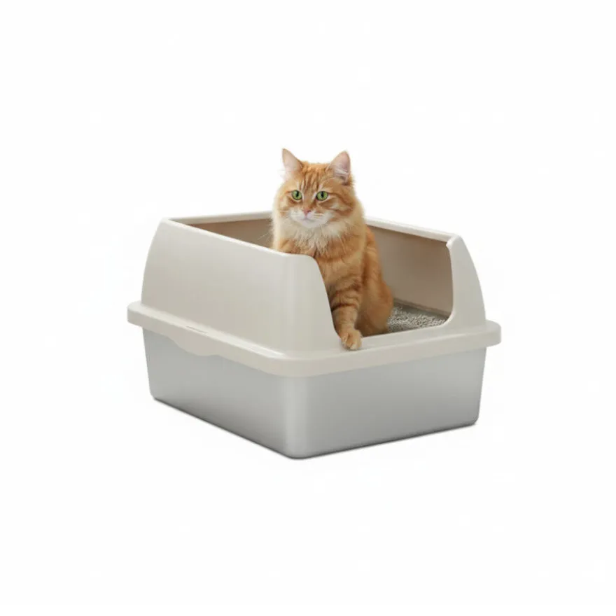 All For Paws Go Fresh Caixa de areia aço inoxidável para gatos