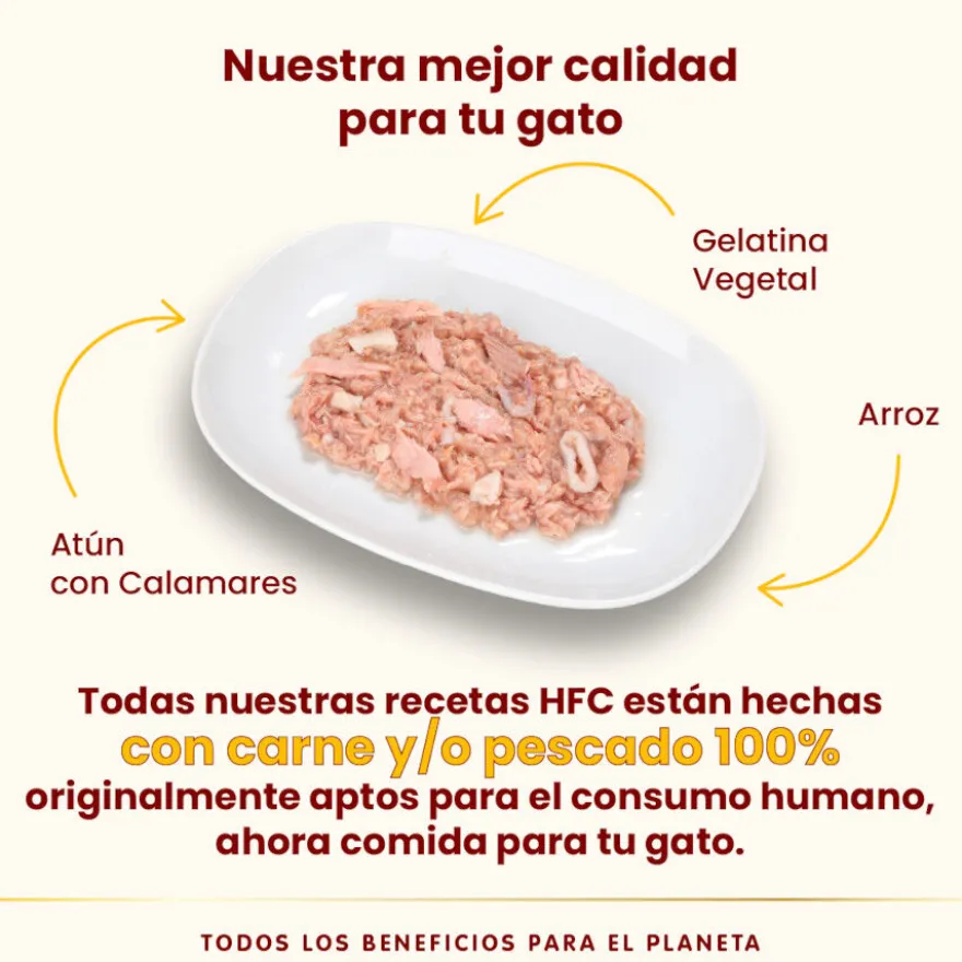 Almo Nature HFC Atum e Lula em Geleia para gatos