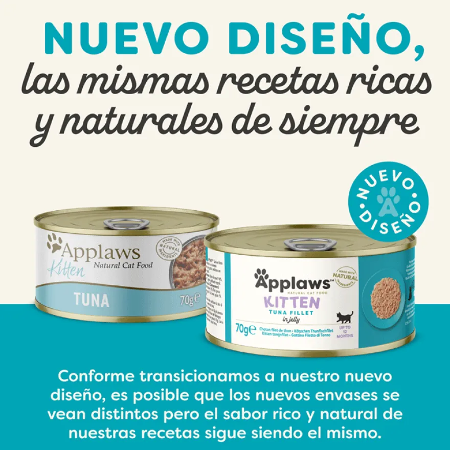Applaws Kitten Caldo de Atum lata