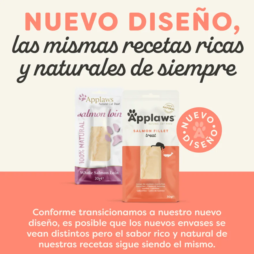 Applaws Lombo de Salmão Natural para gatos