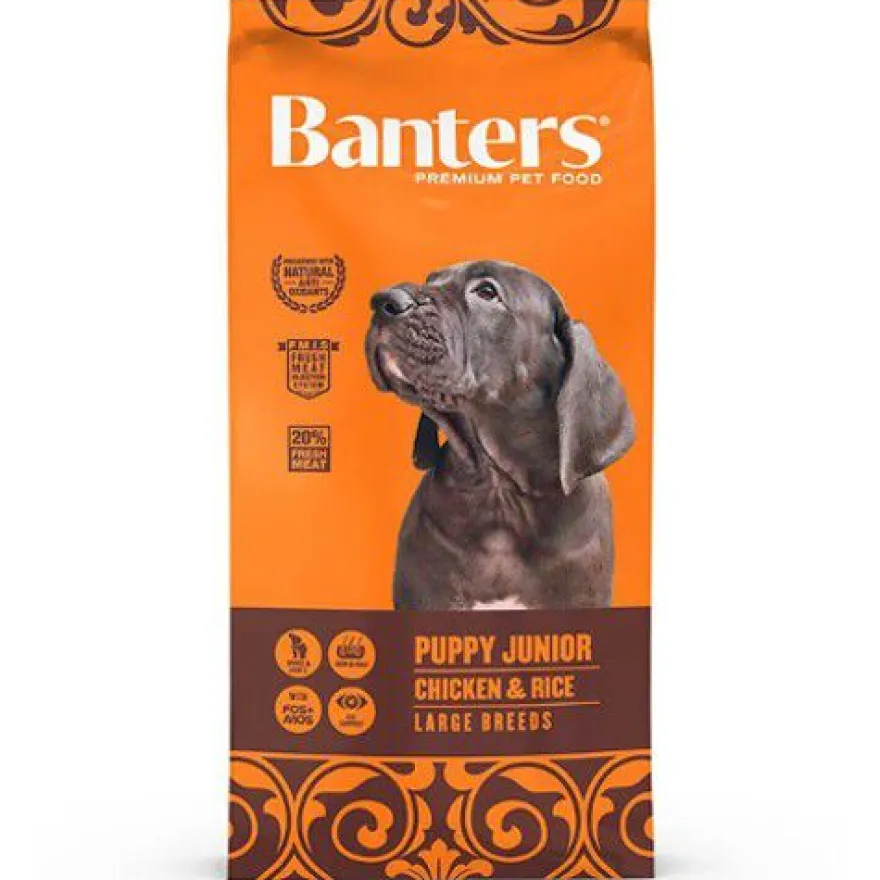 Banters Puppy Junior Frango e Arroz ração para cães