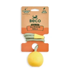 BECO Mordedor bola de lançar amarela para cães