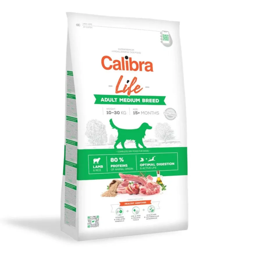 Calibra Life Adult Medium Ração de borrego para cães médios