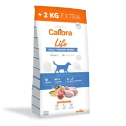 Calibra Life Adult Medium Ração de frango para cães médios