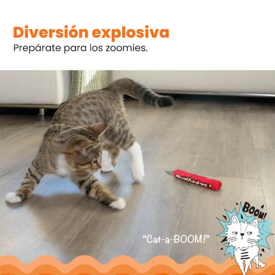 Catstages Green Magic Dynamite Vermelho Peluche para gatos