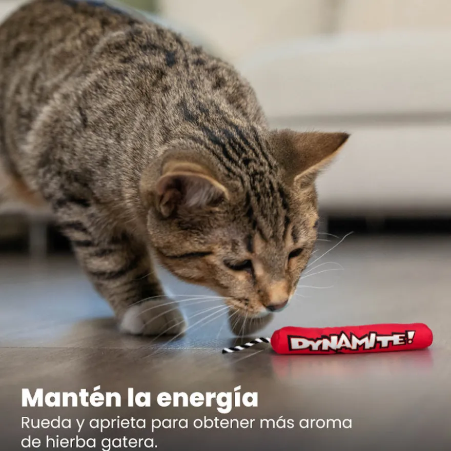 Catstages Green Magic Dynamite Vermelho Peluche para gatos