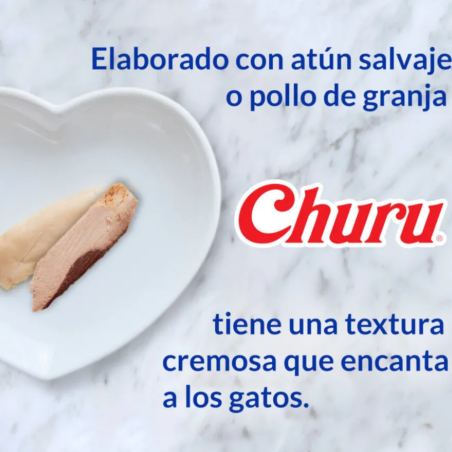 Churu Snack Cremoso de Frango com Camarão para gatos