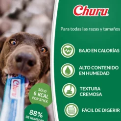 Churu Snack Cremoso Receita de Frango com Atum para cães – Multipack 12