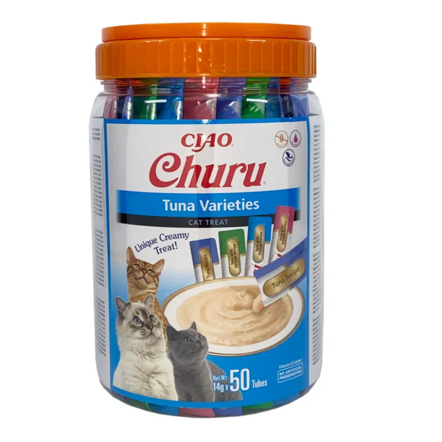 Churu Snack Cremoso Variedades de Atum para gatos