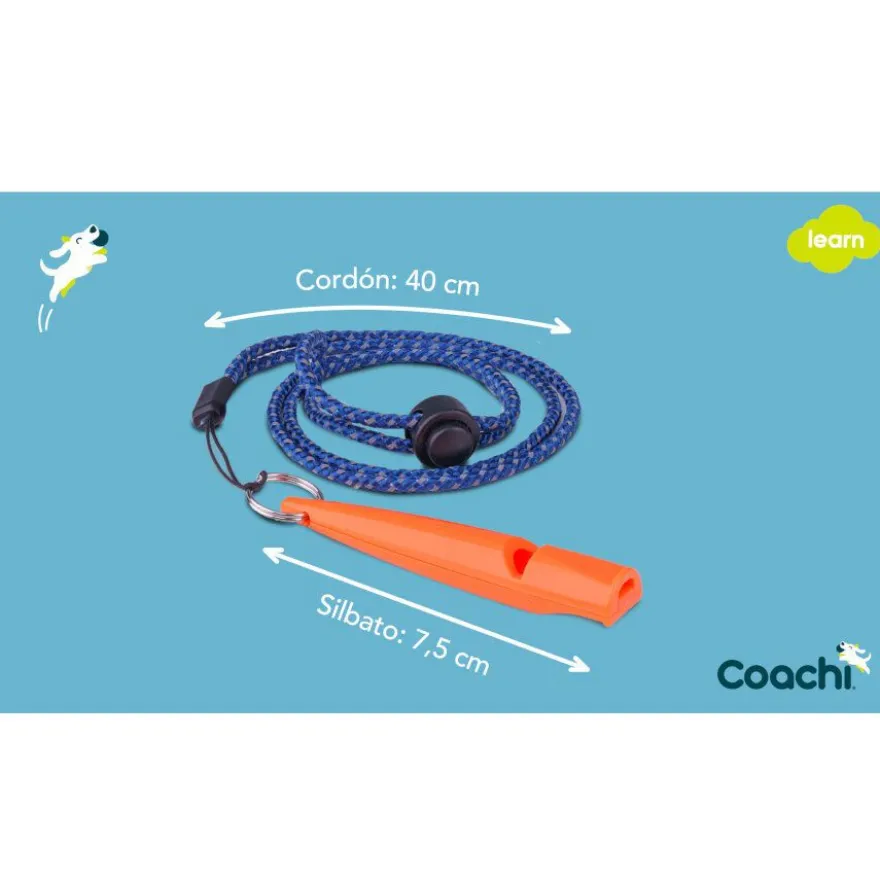 Coachi Apito de adestramento azul claro para cão