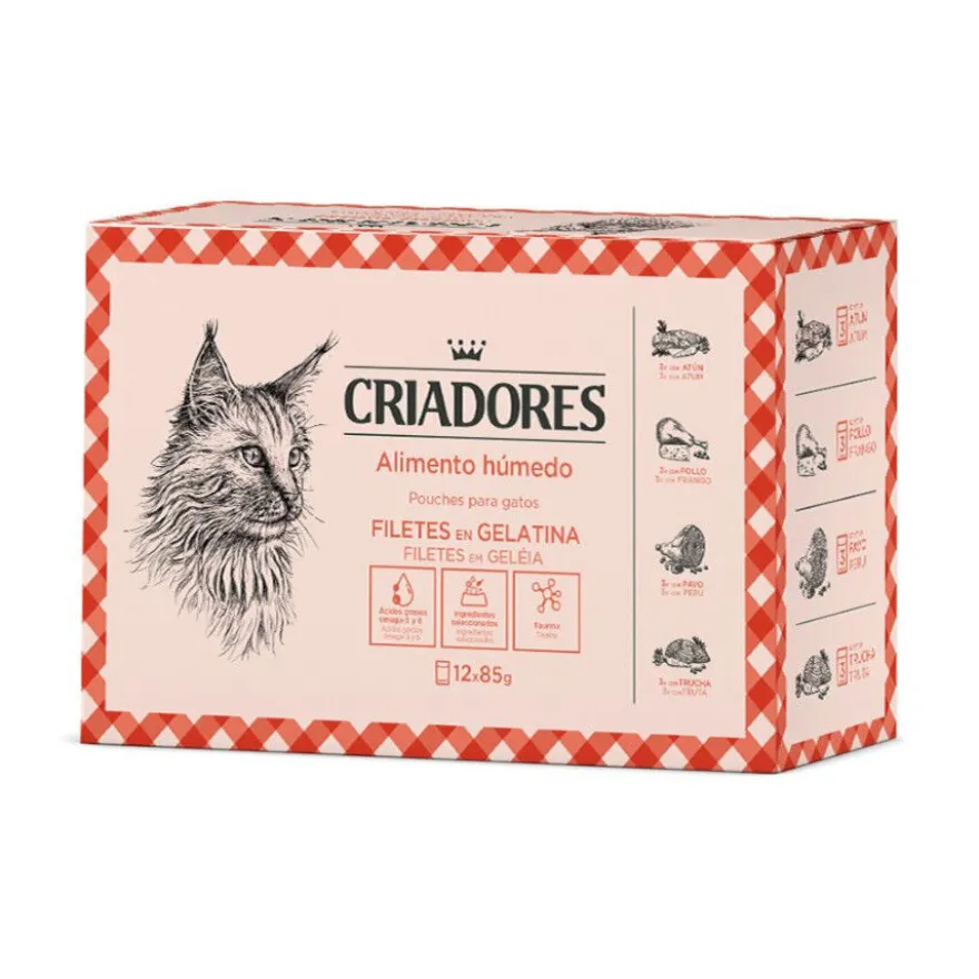 Criadores Alimento húmido de carne e peixe em saqueta para gatos Pack Poupança!
