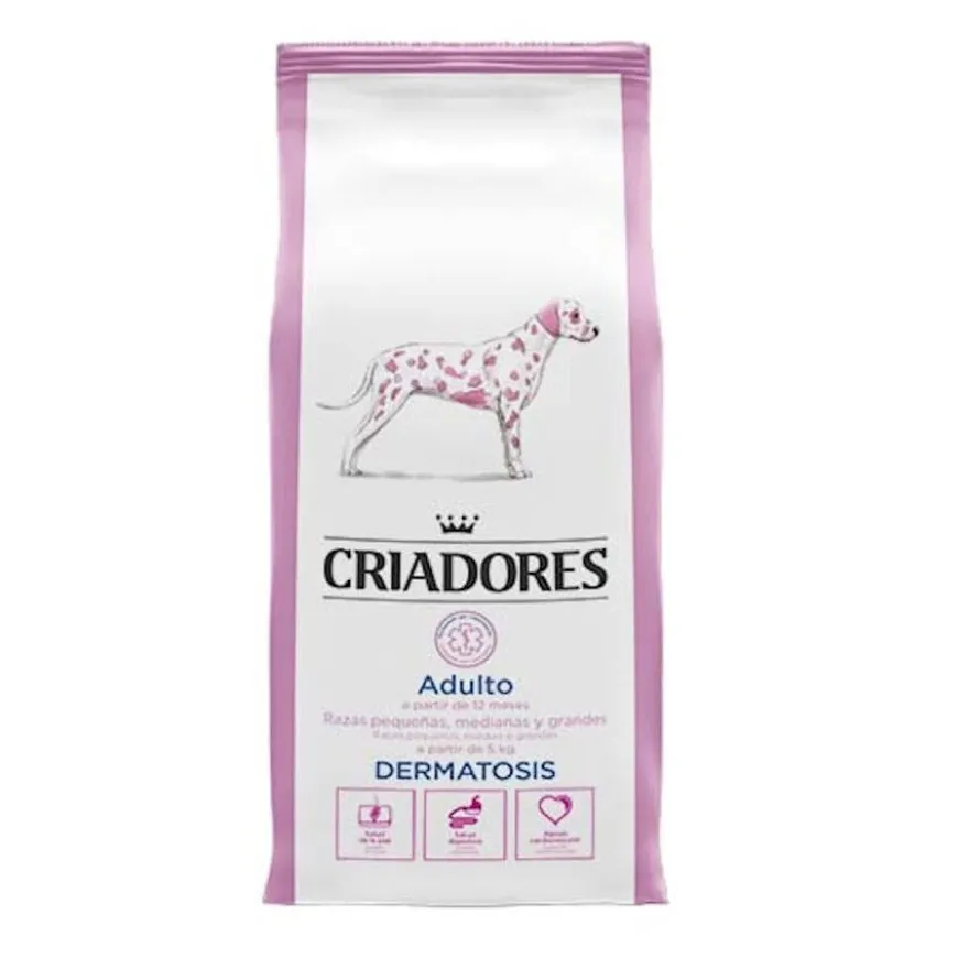 Criadores Dietetic Adulto Dermatose ração para cães