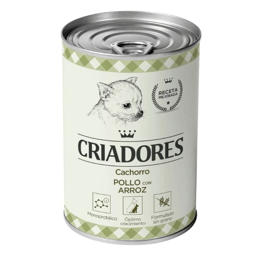 Criadores Frango-arroz comida húmida para cachorros