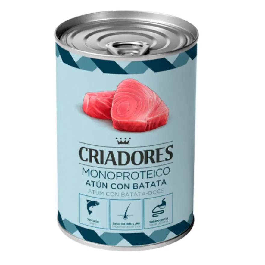 Criadores Monoproteico Atum e Batata em lata para cães