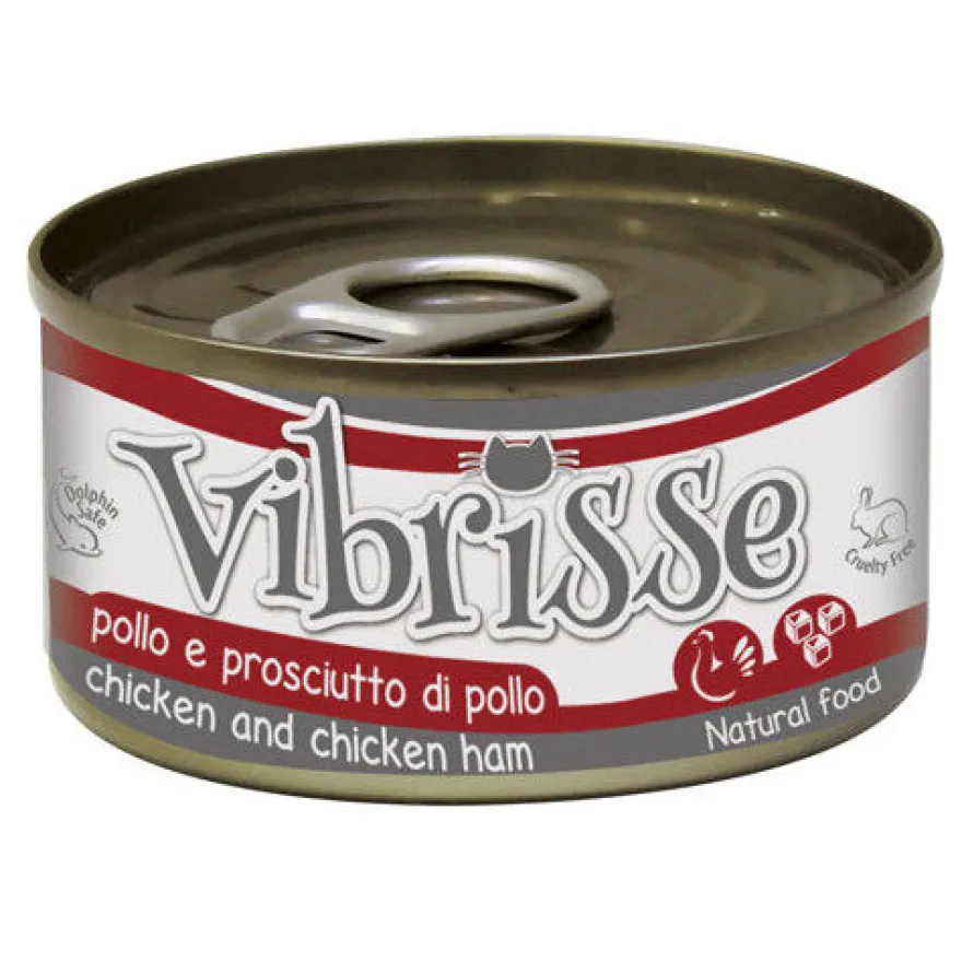 Croci Vibrisse Frango e Presunto lata para gatos