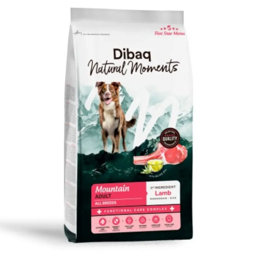 Dibaq Natural Moments Mountain Ração de Borrego para cães