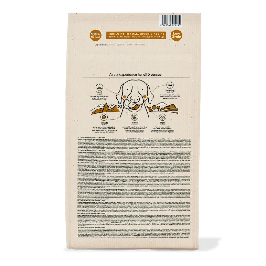 Dibaq Sense Low Grain Adult Mini Ração de Frango para cães