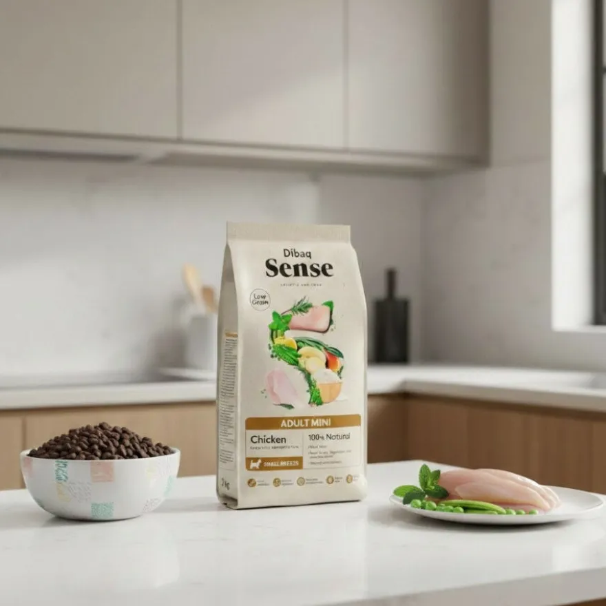 Dibaq Sense Low Grain Adult Mini Ração de Frango para cães