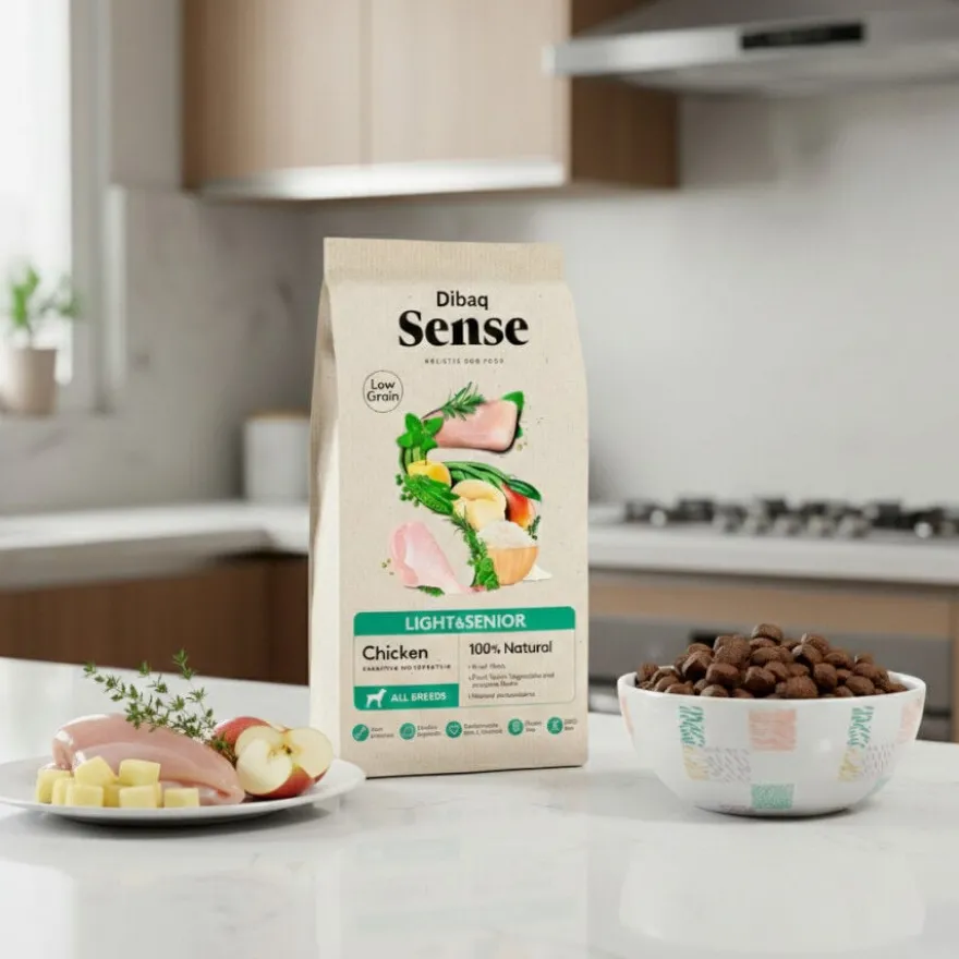 Dibaq Sense Low Grain Light & Senior Ração de Frango para cães