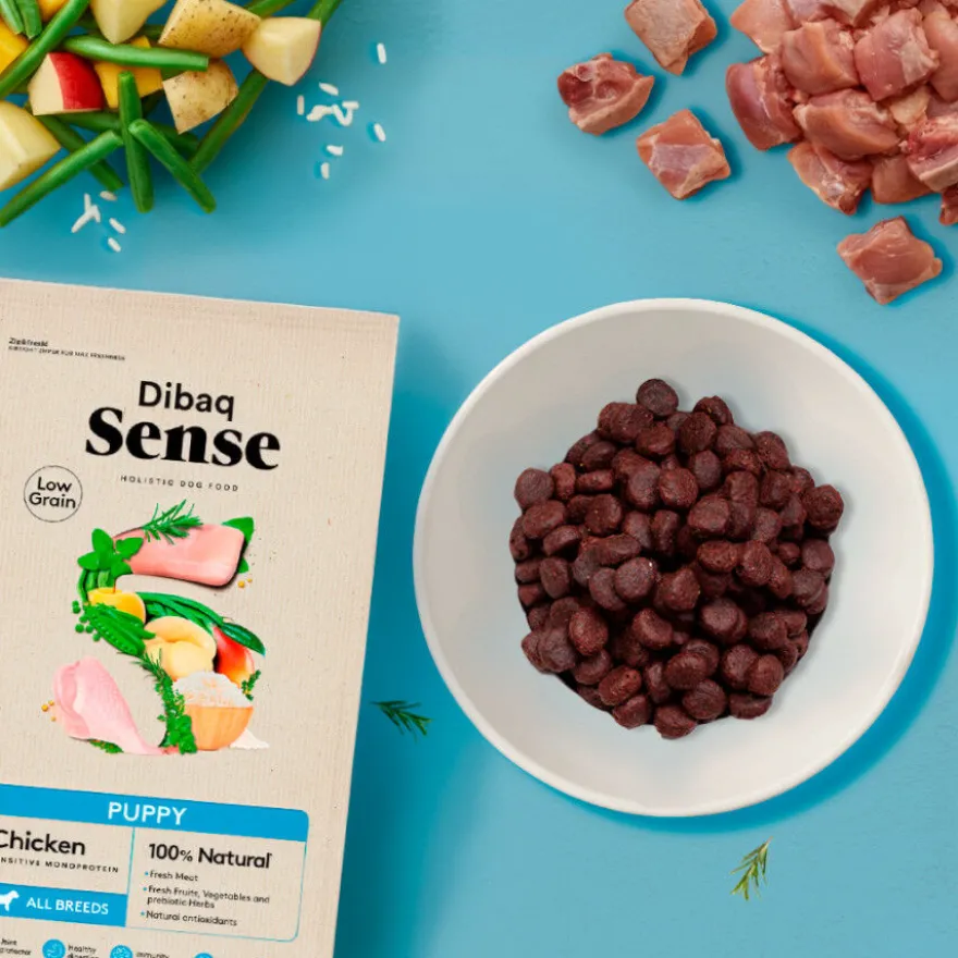 Dibaq Sense Low Grain Puppy Ração de Frango para cães