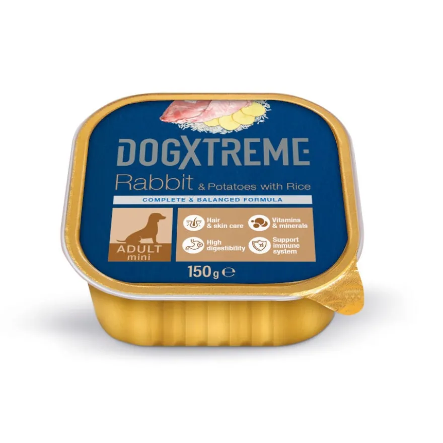 Dogxtreme Adult Mini Coelho com Batatas e Arroz terrina para cães