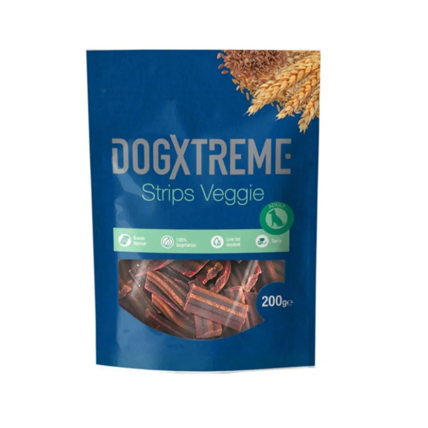 Dogxtreme Tiras de Bacon Vegan snack para cães Pack Poupança!