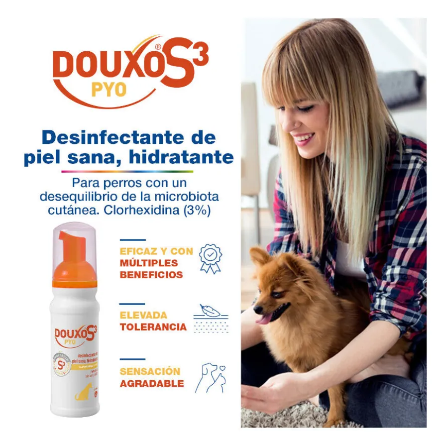 Douxo S3 Pyo Espuma Desinfetante para cães e gatos