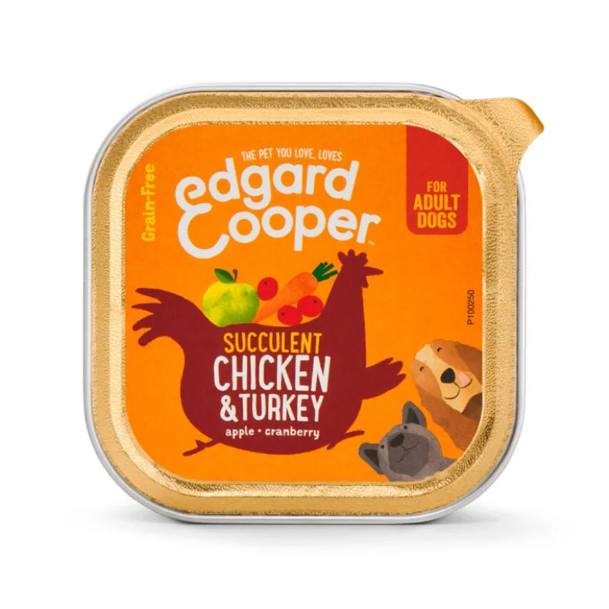 Edgard & Cooper Adult Frango e Peru taerrina para cães