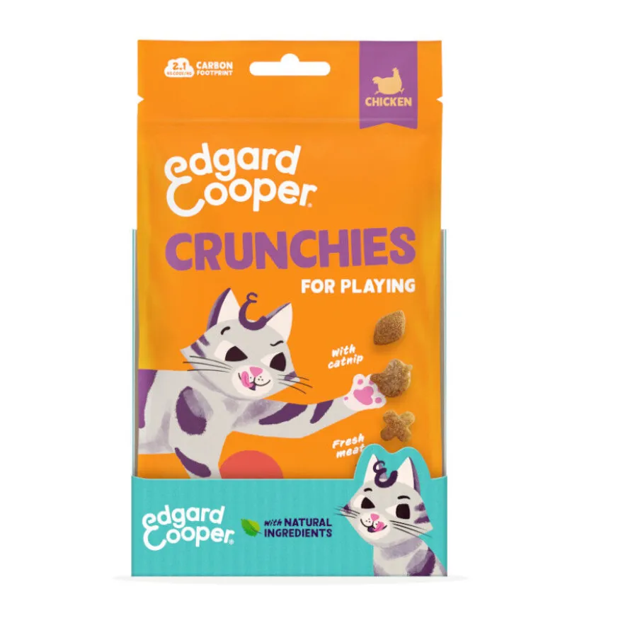 Edgard & Cooper Biscoitos Crunchies Frango para gatos