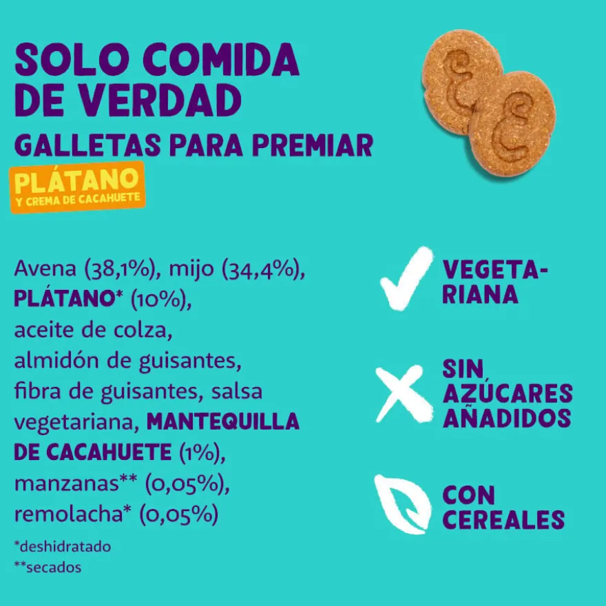 Edgard & Cooper Biscoitos de Banana e Manteiga de Amendoim para cães