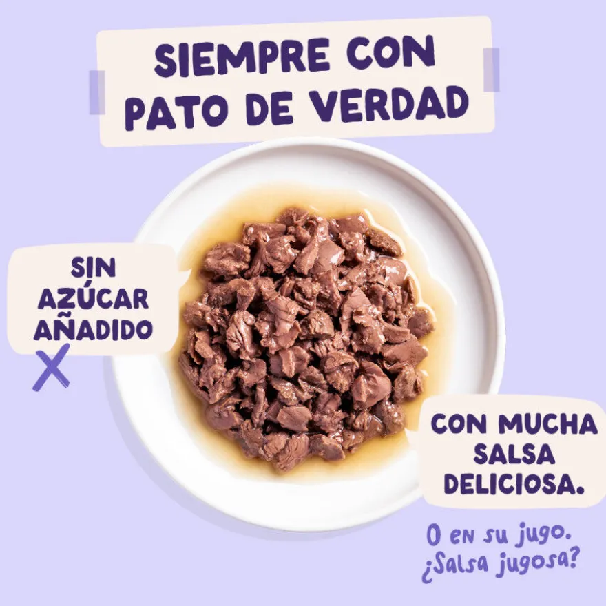 Edgard & Cooper Comida húmida de pato e peru em molho em saquetas para gatos