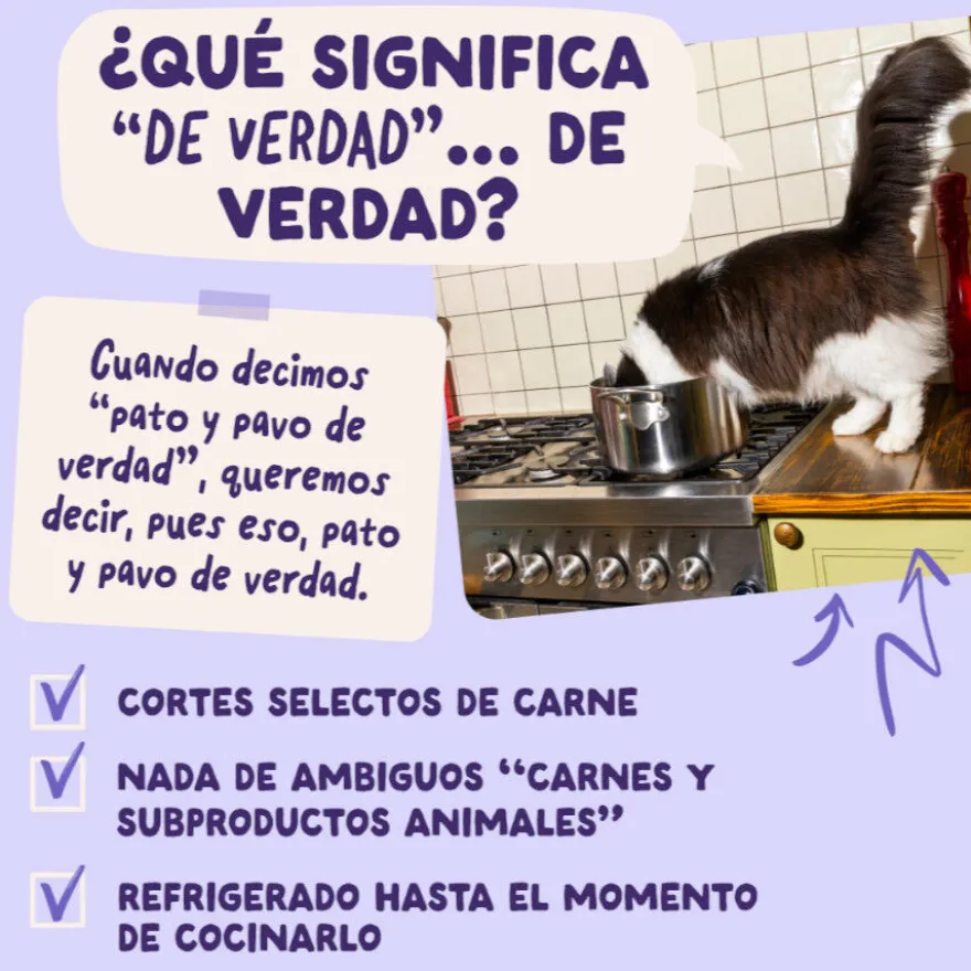 Edgard & Cooper Comida húmida de pato e peru em molho em saquetas para gatos