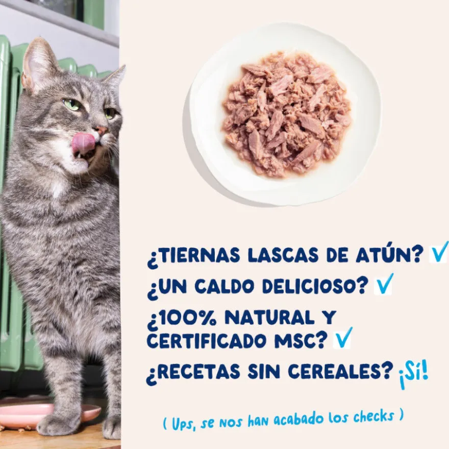 Edgard & Cooper Comida húmida Filetes de Atum em Caldo em lata para gatos