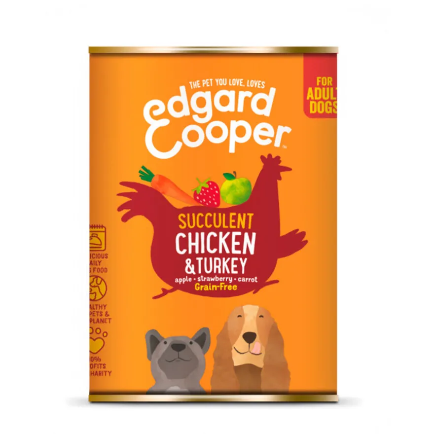 Edgard & Cooper Grain Free veado e pato lata para cães