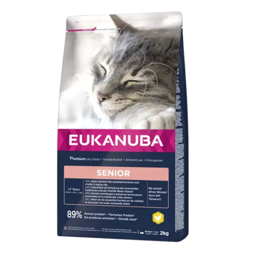 Eukanuba Senior Frango ração para gatos