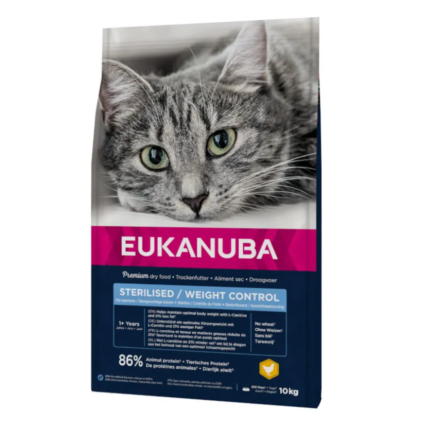 Eukanuba Sterilised Weight Control ração para gatos