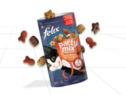 Felix Biscoitos Party Mix Grill para gatos
