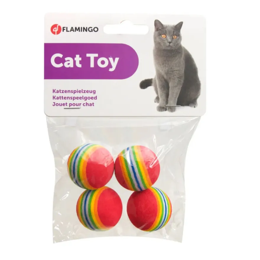 Flamingo Dony Bola multicolorida para gatos