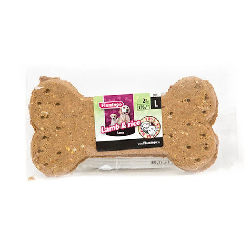 Flamingo Lamb & Rice Galleta guloseimas para cães