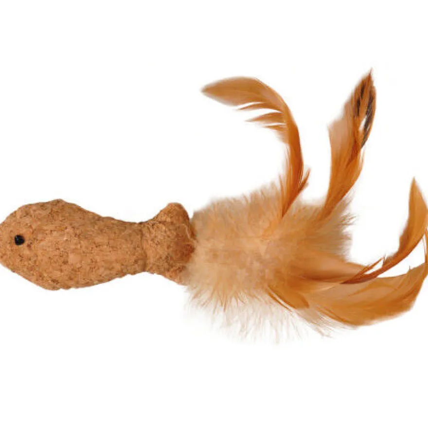 Flamingo Peixe de Cortiça Brinquedo para gatos