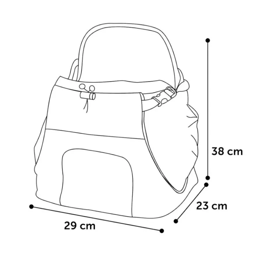Flamingo Sybil Mochila Frontal Azul para animais de estimação