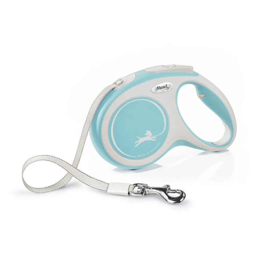 Flexi New Comfort Trela extensível azul para cães