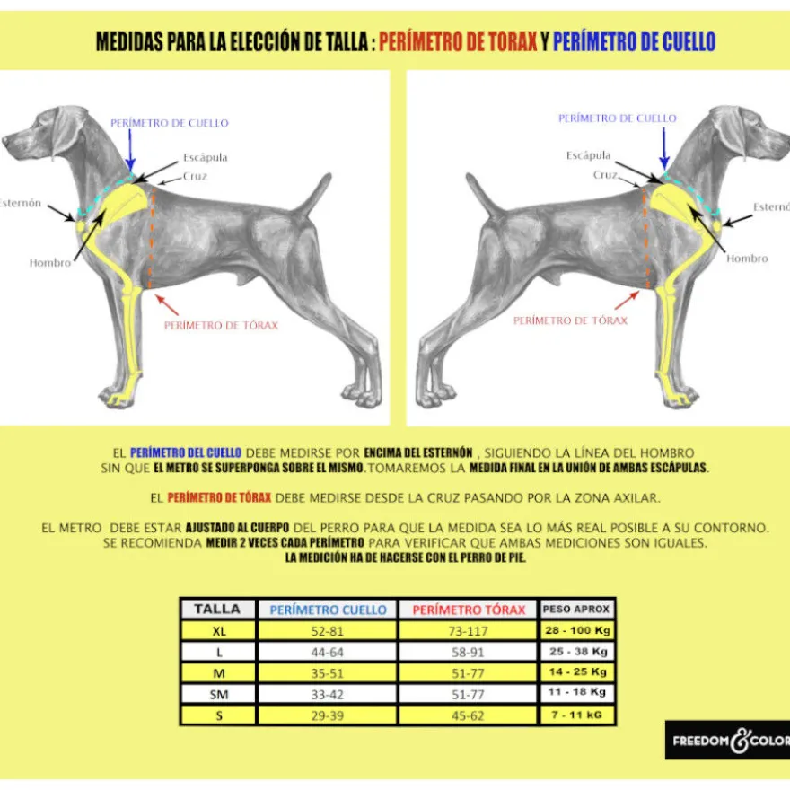 Freedom and Color Anti-pull Harness Preto para cães