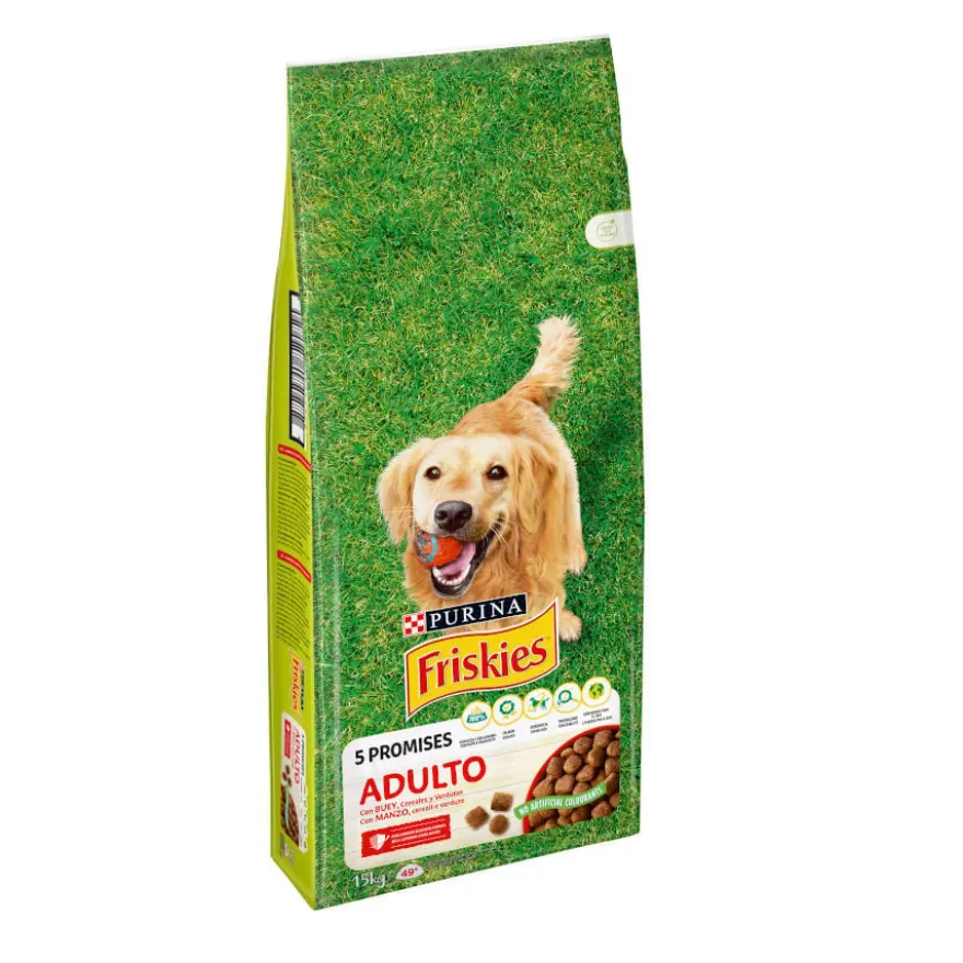 Friskies Adult Carne e Legumes ração para cães