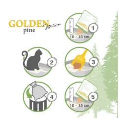 Golden Grey Pine Clumping Cat Litter