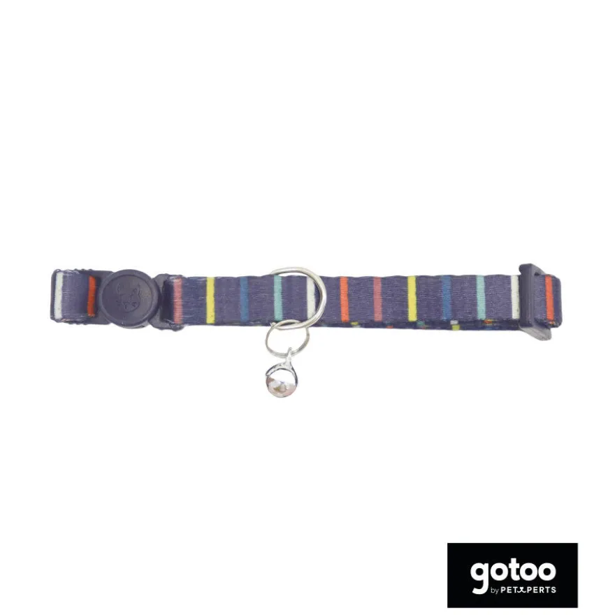 Gotoo Coleira nylon colorida para gatos