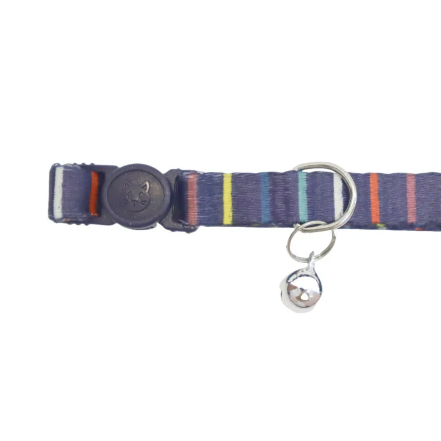 Gotoo Coleira nylon colorida para gatos