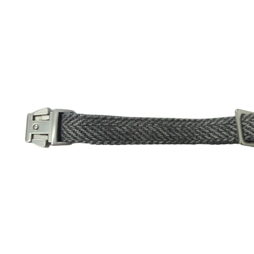 Gotoo Coleira tweed cinza para cães