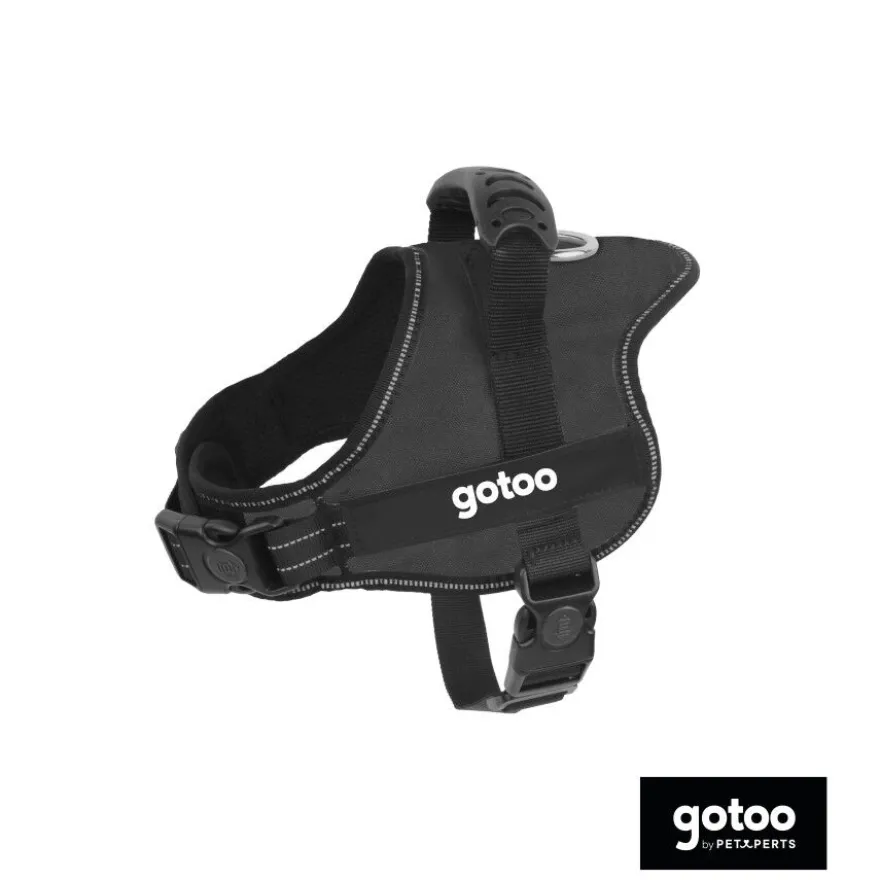 Gotoo Peitoral anti-puxões Preto para Cães