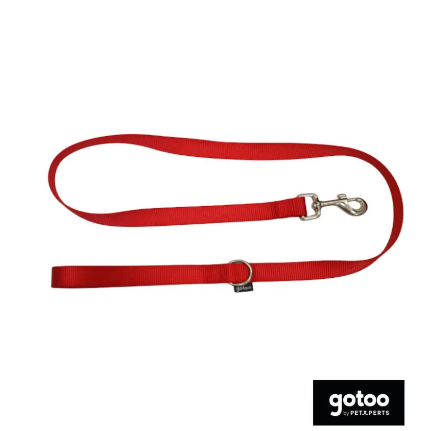 Gotoo Trela de nylon vermelha para cães